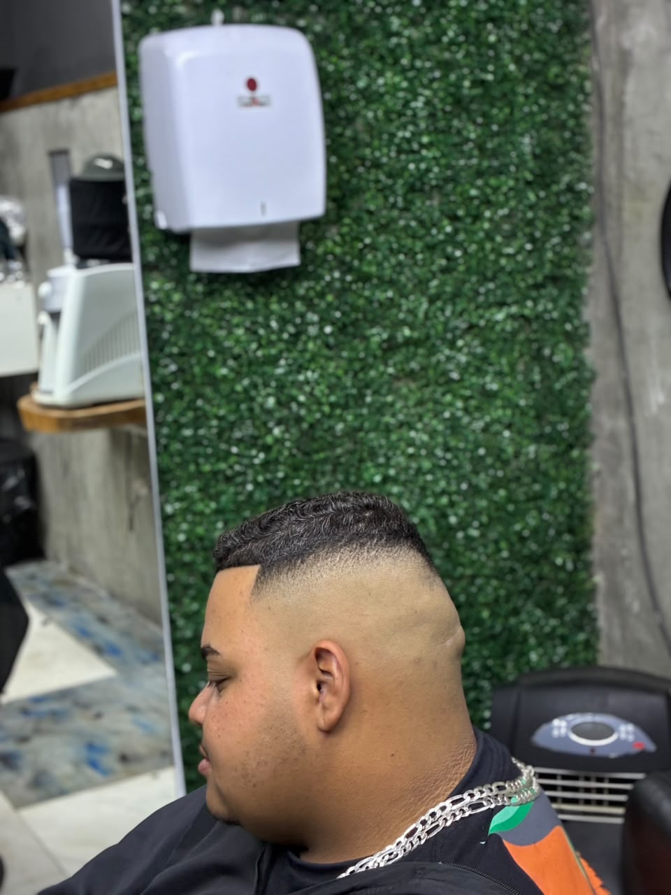 Degradê perfeito, vista lateral